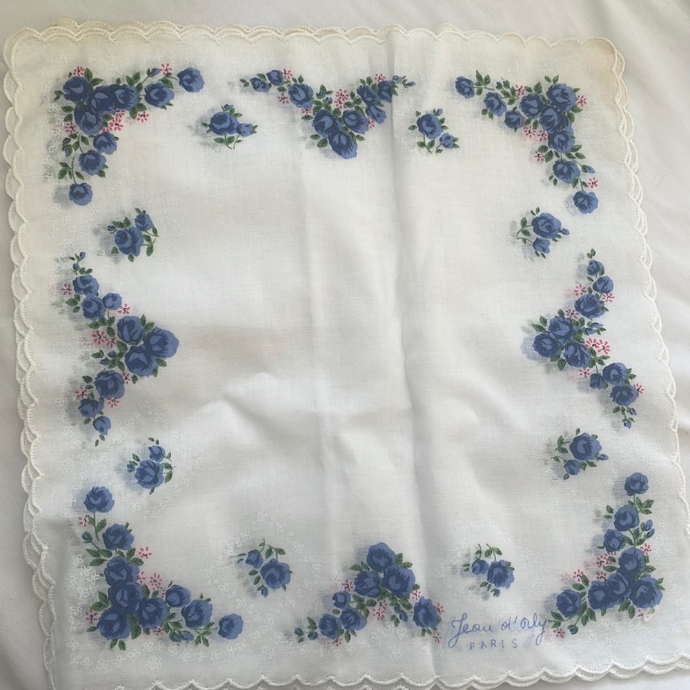 Vintage Jean d'orly Paris hankerchief